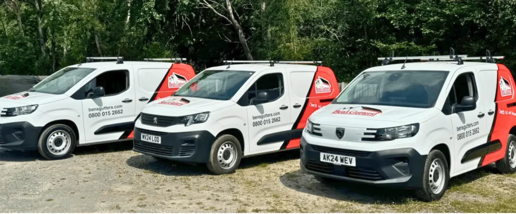 Our fleet of gutter cleaning vehicles in Middlesbrough
